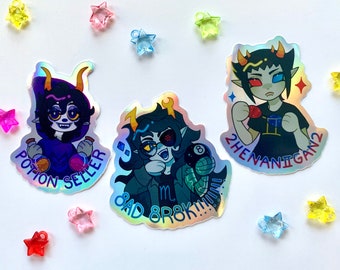 Homestuck Holographic Stickers