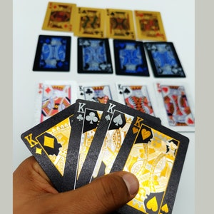 Colorful Waterproof Plastic Playing Cards for Poker Fun