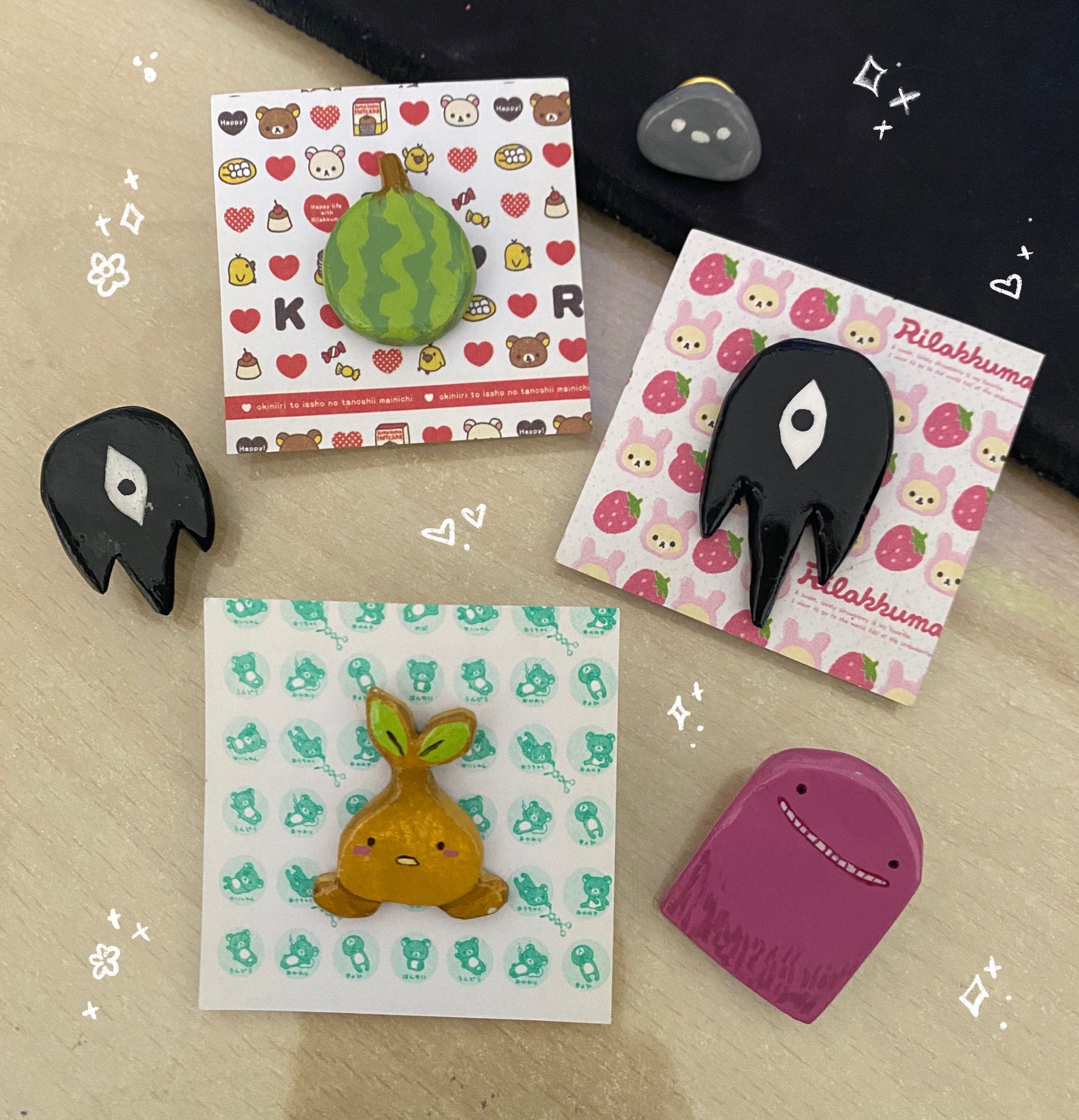 OMORI Clay Pins Etsy