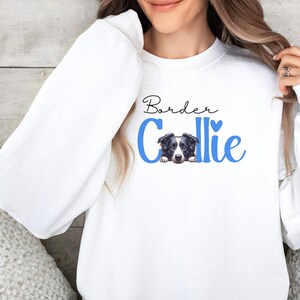 Border Collie Sweatshirt, Border Collie Sweater, Matching Sweatshirts, Gift for Border Collie Mom, Border Collie Dad Sweater, Birthday Gift