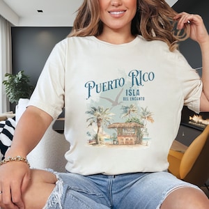 Puerto Rico Tshirt, Vacation Destination T Shirt, Family Matching Shirt, Birthday Gift, Women's Top, Ladies Funny Tee, Men Clothing