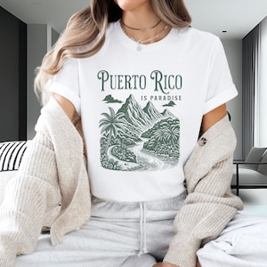 Puerto Rico Tshirt, Vacation Destination T Shirt, Family Matching Shirt, Birthday Gift, Women&#39;s Top, Ladies Funny Tee, Men Clothing