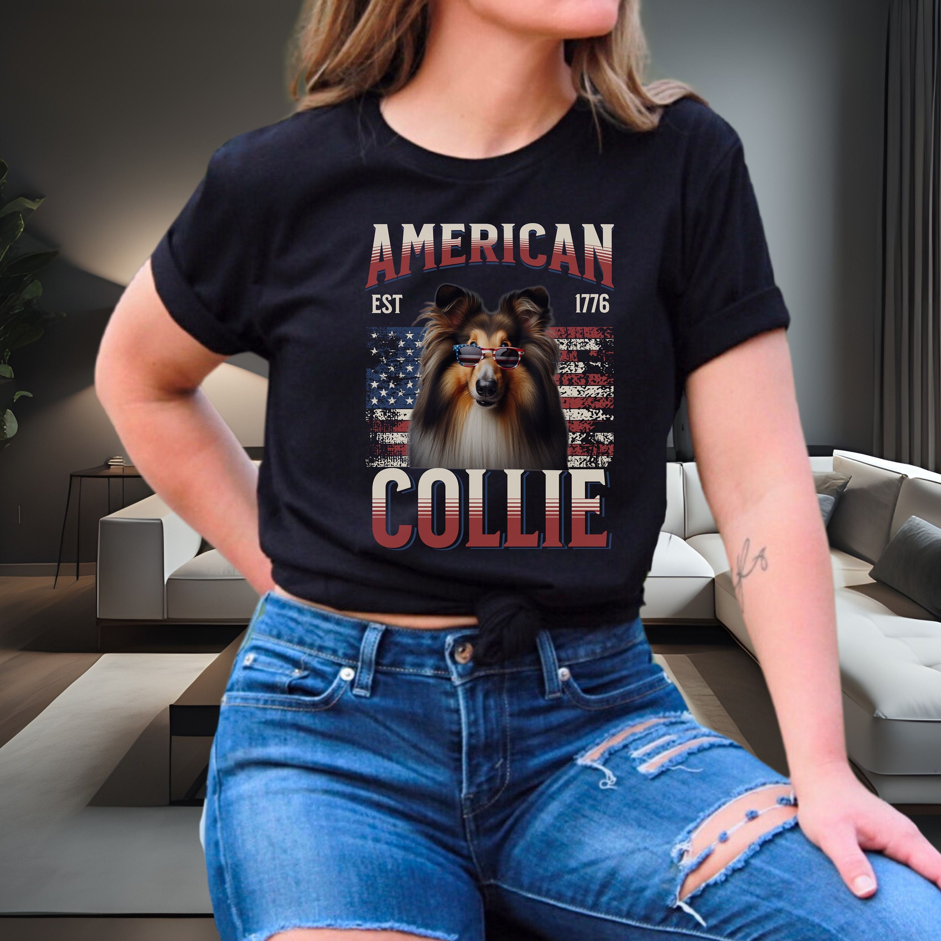 Rough Collie Shirt - Etsy