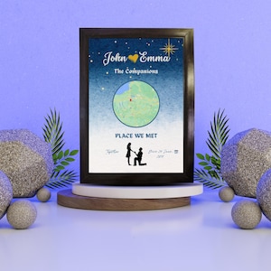 Wo wir uns getroffen haben | Benutzerdefinierte Karte | Lageplan | Personalisierte Geschenke | Jede Stadt Karte | Heimatstadt Karte | Landkarte | Personalisierte Karte | Personalisierte Karte Geschenk