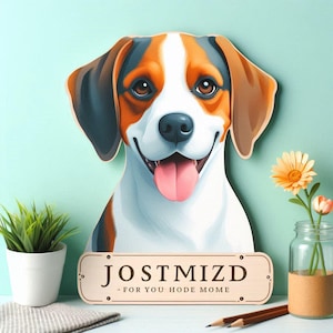 Recorte de perro personalizado / Regalo único para amantes de los perros / Exhibición de mesa / Recortes de mascotas personalizados / Regalos de cartón para perros / Regalos personalizados