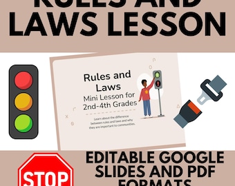Rules and Laws Lesson Slides Government/Social Studies Lesson Activities