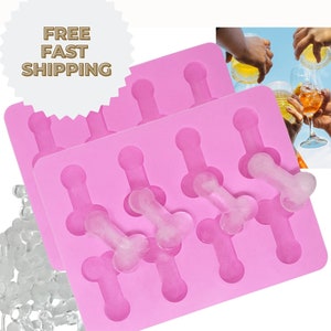Bachelorette Party Ice Tray 2-Pack: Novelty Silicone Ice Mold