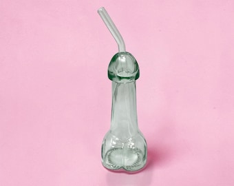 Novelty Pecker Shot Glass Set with Straw & Funnel – Bachelorette Party Favor