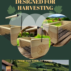 Gifts for gardeners. The rotating handle offers added convenience, allowing you to comfortably collect your harvest with one hand and adjust the basket;s position as needed. Its open-weave design ensures optimal airflow, keeping your produce fresh from your garden. Gif the perfect gift to the gardener in your life. Makes a great mothers day gift as well!