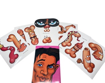 Bachelorette Party Packs - Straws, Inflatable, Shaped Ice Tray, Pin The Hunk Game - Bachelorette Party Games, Supplies, and Decorations
