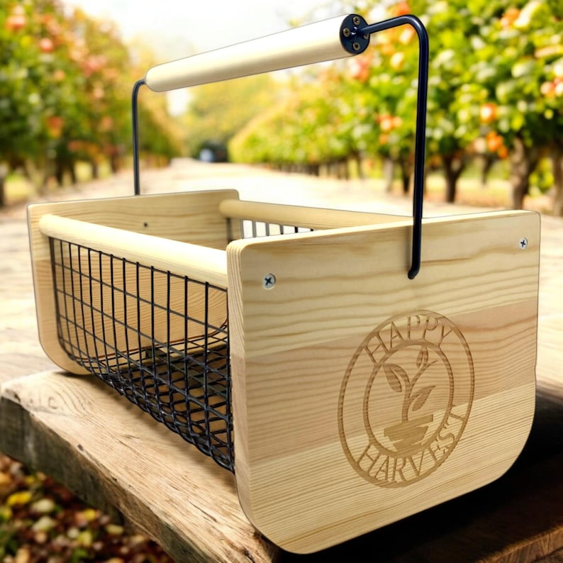 Celebrate gardening in style with this Rustic Harvest Basket with Rotating Handle. Functional yet beautiful, it’s perfect for gathering produce, carrying tools, or showcasing flowers on a kitchen counter. Lightweight but strong, it’s built for everyday use. With engraving available, this basket becomes a truly personalized present, ideal for garden enthusiasts or farmhouse lovers.