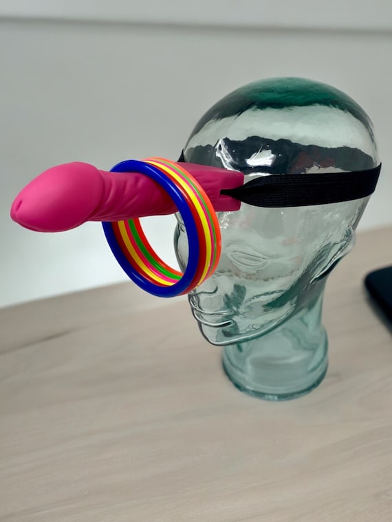 Bachelorette Party Game- Forehead Ring Toss- Bachelorette Games- Bachelorette Party Gifts To Get a Laugh- Girls Night Games Bach Party Favor
