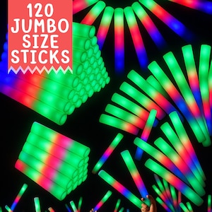 Bulk LED Foam Glow Sticks: Party & Wedding Dance Floor Props