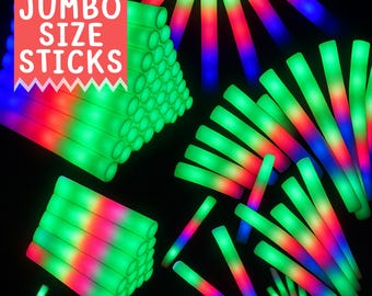 Bulk LED Foam Glow Sticks: Party & Wedding Dance Floor Props