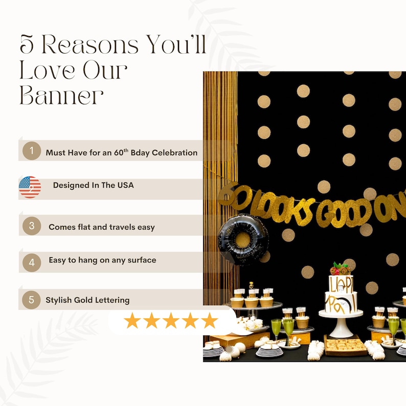 🧰 Features & Benefits
Pre‑strung & ready: Each letter/graphic is die-cut and assembled on a sturdy 9 ft (≈3 m) glitter rope—just unroll and display!

Easy to hang: Built-in ends for quickly tying or taping to walls, ceilings, arches, outdoor surroundings—no tools needed.
