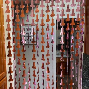 Bachelorette Penis Party Curtains - Funny Decorations - Gag Decor for Bachelor Parties, Girls Weekend, Bachelor Party, Hen Party,  Bach Gift