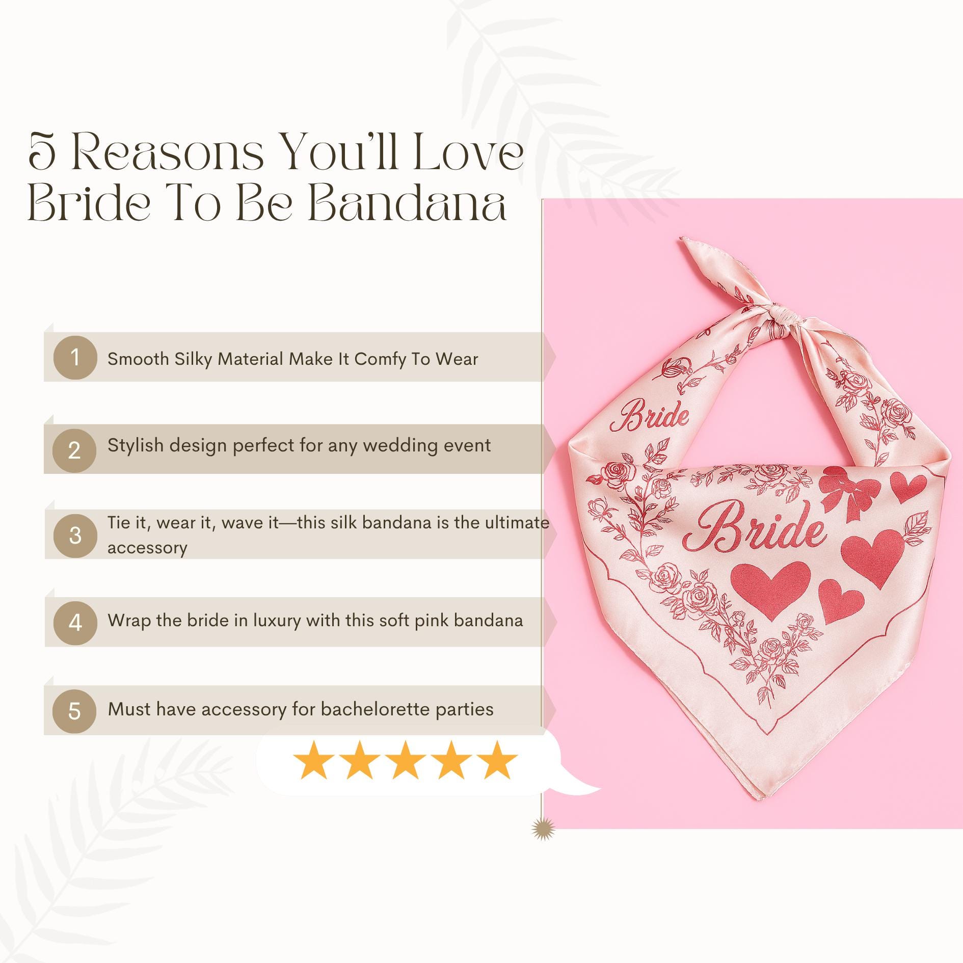 Pink Silk Bride to Be Bandana –bachelorette Party Scarf 