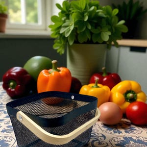 Durable, airy, and endlessly useful — this mesh harvest basket can be customized with any name or phrase, making it a standout gift for gardeners, florists, and homesteaders.