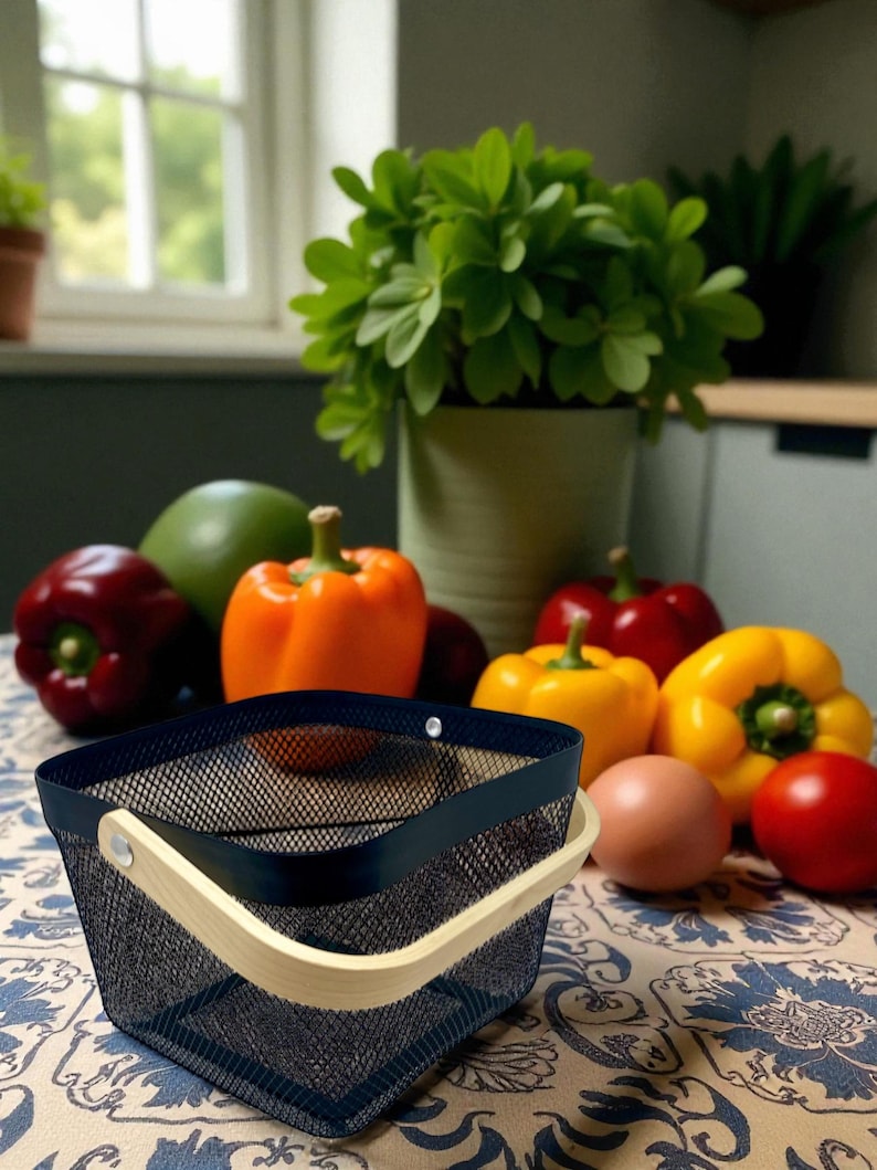 Durable, airy, and endlessly useful — this mesh harvest basket can be customized with any name or phrase, making it a standout gift for gardeners, florists, and homesteaders.