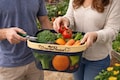Custom Garden Harvest Basket – Personalized Dark Metal Mesh Vegetable Picking Basket, Unique Gardening Gift