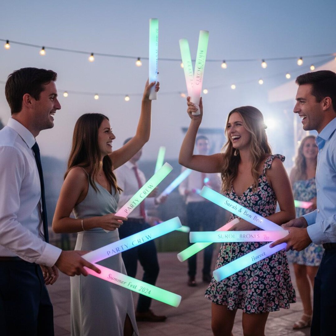Graduation Procession Stick 40 Pack Graduation Glow Sticks – Personalized LED Foam Sticks for Grad ...