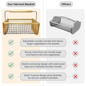 Elevate your gardening routine with this classic Wooden Garden Harvest Basket. Designed with a sturdy rotating handle for comfort and open slats to let dirt fall away, it’s both practical and beautiful. Perfect for harvesting fruits, veggies, and flowers, it also makes an incredible personalized gift. Add engraving to celebrate special occasions like weddings, birthdays, or Mother’s Day.