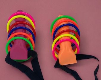 Bachelorette Party Game- Penis Forehead Ring Toss- Bachelorette Games- Bachelorette Party Penis Gifts Pecker Decorations- Girls Night Games