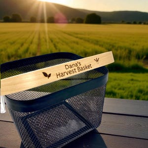 Whether you’re picking strawberries, herbs, or tomatoes, this mesh garden hod makes every harvest easy. The personalized touch adds charm, making it a heartfelt gift for garden lovers and home growers.