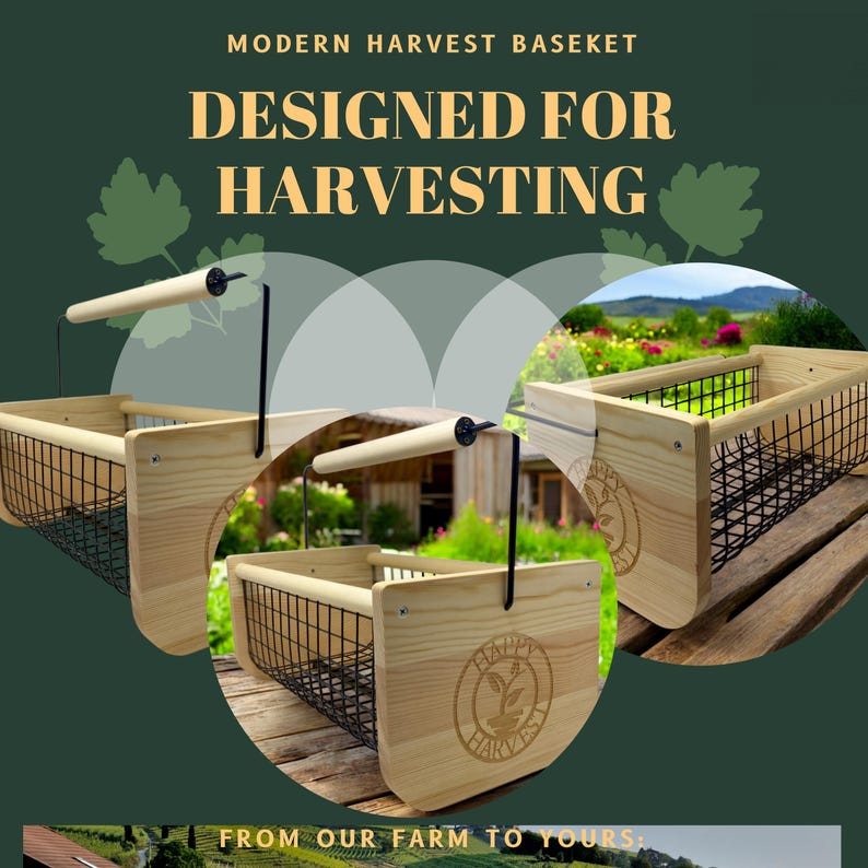 Practicality meets charm in this Wooden Garden Basket. Featuring a smooth rotating handle, it makes harvesting and carrying fruits, herbs, and veggies effortless. The slatted base allows airflow and natural cleaning, keeping your harvest fresh. With engraving options, it’s more than just a basket—it’s a personalized gift perfect for gardeners, moms, or anyone who loves outdoor living.