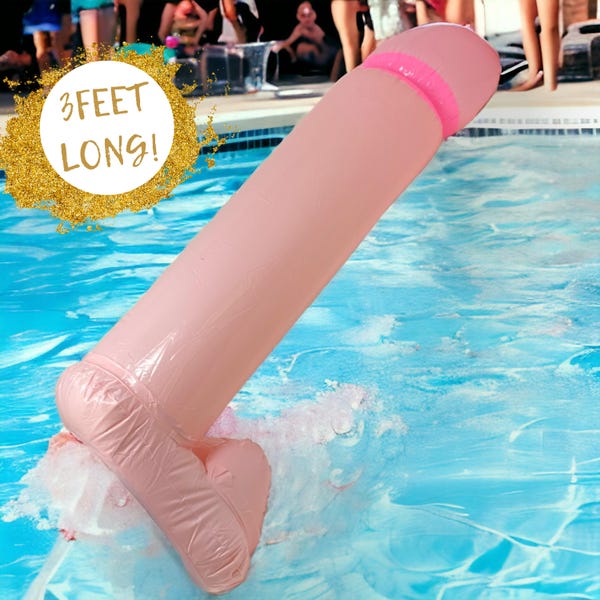 Inflatable Bachelorette Party Favors- Bachelorette Party Decorations, 3ft Long Easy To Inflate Folds For Easy Travel, Bach Party Decoration