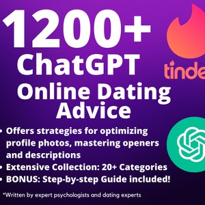 1200+ ChatGPT Prompts for Online Dating | Dating Advice | Online Dating Tips | Dating Profile | Dating Strategies | Dating Mastery