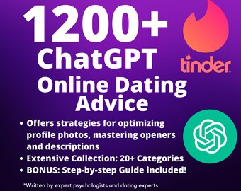 1200+ ChatGPT Prompts for Online Dating | Dating Advice | Online Dating Tips | Dating Profile | Dating Strategies | Dating Mastery