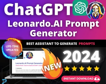 Unlimited Leonardo.AI Prompts, AI Digital Arts Generator, Professional Image Prompt Generator, Learn Image Prompting, AI Art Prompts Guide
