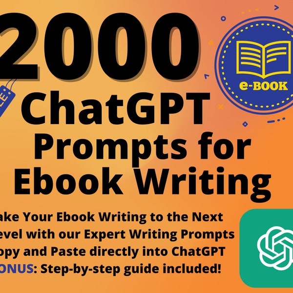 2000 solicitudes ChatGPT para escribir libros electrónicos / Escribir libros electrónicos para vender en línea / Escribir un bestseller usando IA / Éxito de libros electrónicos / Recursos para autores