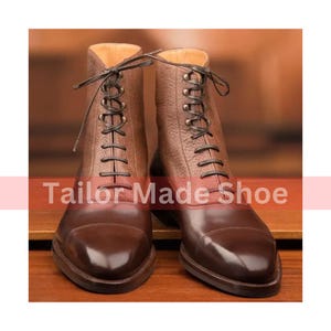 Artisan-Crafted Leather Boots Timeless Beauty Premium Quality Leather Handmade Bespoke Goodyear Welted High Ankle Boots for Mens & Womens