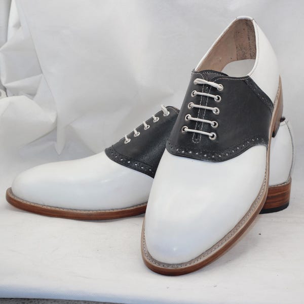 Austin Leather Saddle Oxford Shoe Patent Sky Blue