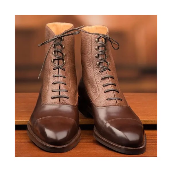 Artisan-Crafted Leather Boots Timeless Beauty Premium Quality Leather Handmade Bespoke Goodyear Welted High Ankle Boots for Mens & Womens