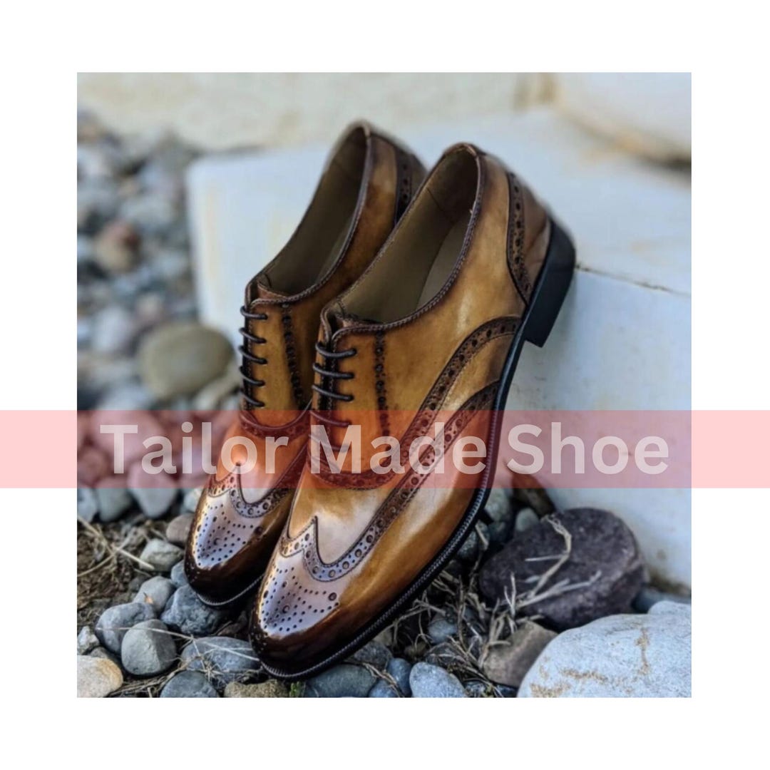 Scarpe artigianali su misura, scarpe Oxford con punta a coda di