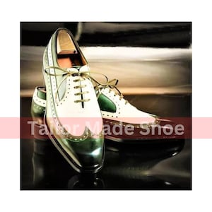 Welted Schuhe Handmade Premium-Qualität zweifarbige Lederschuhe Wingt Brogue Oxford Stilvolle Schuhe Trendy Schuhe Herren Hochzeitsschuhe