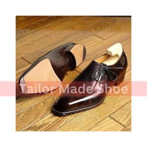 New Custom Made Bespoke Handmade Premium Quality Leather Whole Cut Laceup Formal Dress Mens Fashion Shoes Gentlemen Shoe, Mens Wedding Shoes