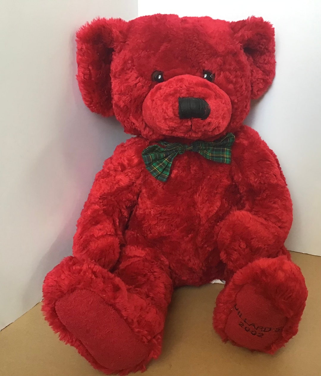 2002 Dillards Bear Plush Stuffed Animal 14 - Etsy