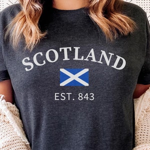 Schottland-Flaggen-T-Shirt Geschenk-T-Stück