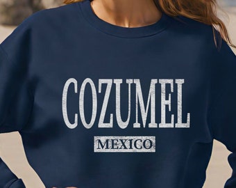 Unisex Cozumel Mexico Beach Crewneck Sweatshirt