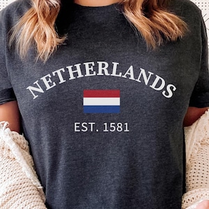 Netherlands Flag Tshirt Gift Tee