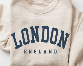 London England-tröja, London-resesouvenir-tröja med rund hals
