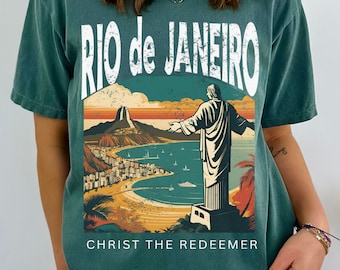 Rio de Janeiro Brazil Tshirt Gift Tee, Christ the Redeemer