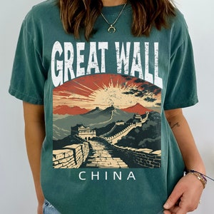 Great Wall Of China Tshirt Gift Tee, Seven Wonders of the World