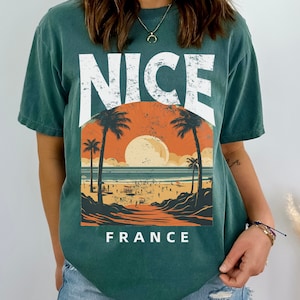 Nice France Beach Tshirt Gift Tee