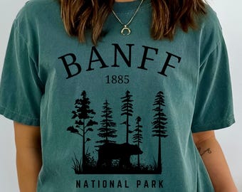 Banff National Park Tshirt, Alberta Canada Bear Tee