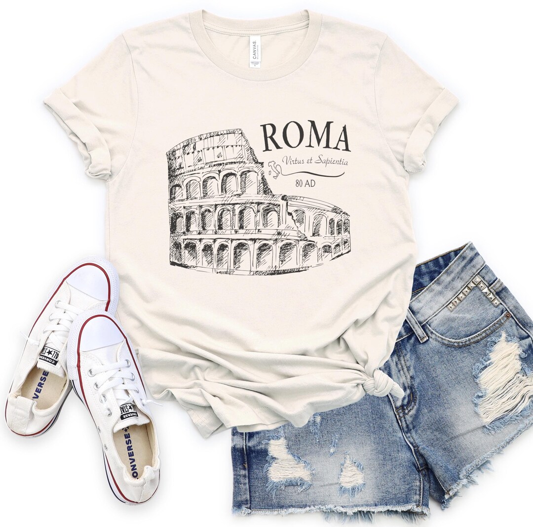 Ancient Rome Colosseum Tshirt Gift, Italy Tee - Etsy